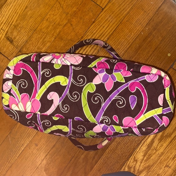 Authentic Vera Bradley Handbag And Matching Wallet in Purple Punch - Picture 11 of 17